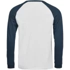 Tee Jays hosszú ujjú póló Urban Baseball T 185 fehér-indigó