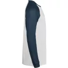 Tee Jays hosszú ujjú póló Urban Baseball T 185 fehér-indigó