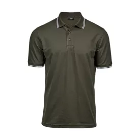Tee Jays Luxury Stripe Stretch Polo