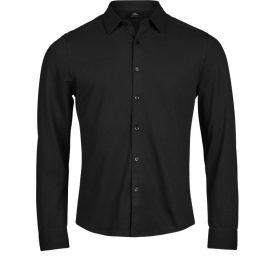 Tee Jays hosszú ujjú ing Luxury Stretch 215 fekete