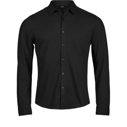 Tee Jays hosszú ujjú ing Luxury Stretch 215 fekete