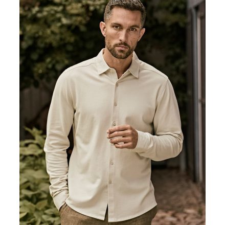 Tee Jays hosszú ujjú ing Luxury Stretch 215 cement