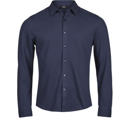 Tee Jays hosszú ujjú ing Luxury Stretch 215 tengerészkék