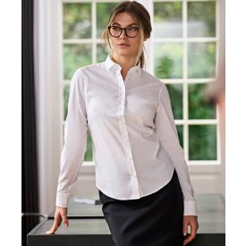 Tee Jays hosszú ujjú női blúz Luxury Stretch  113 fehér