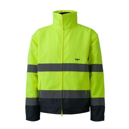 Top 2 az 1-ben pilóta dzseki Buzzard Fluo sárga-tengerkék