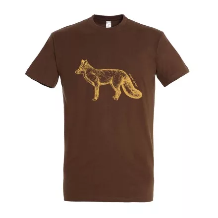 Nyomott póló Róka barna