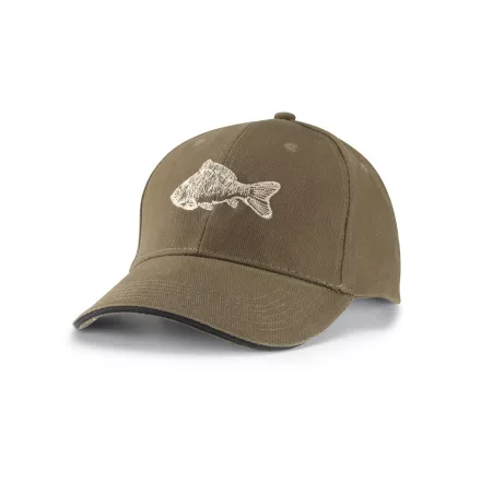 Top hímzett baseball sapka Sandwich 6P khaki-fekete - Ponty mintával