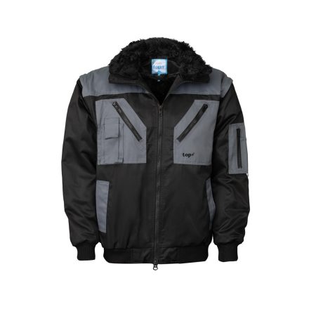 Top 4 az 1-ben pilóta dzseki Falcon fekete-szürke