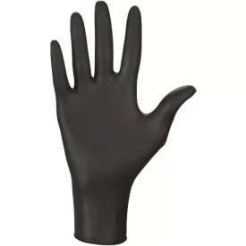 Top púdermentes nitril kesztyű Nitrax fekete 100 db/csomag