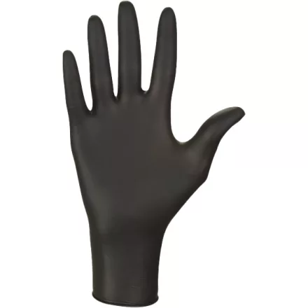 Top púdermentes nitril kesztyű Nitrax fekete 100 db/csomag