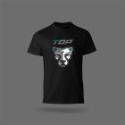 Nyomott póló fekete - TOP RFL fényvisszaverős mintával