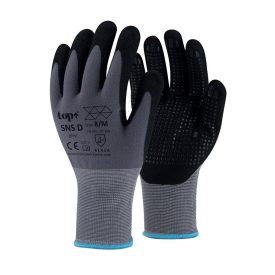 Top nitrilhab mártott kesztyű SNS D szürke-fekete