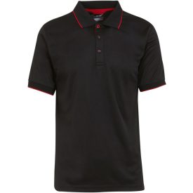 Regatta galléros póló Piqué Navigate 130 fekete-piros