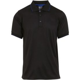   Regatta galléros póló Piqué Navigate 130 fekete-királykék