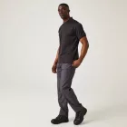 Regatta galléros póló Piqué Navigate 130 fekete-acélszürke