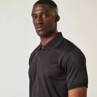 Regatta galléros póló Piqué Navigate 130 fekete-acélszürke