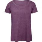 B&C női póló Triblend 130 melírozott lila