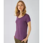 B&C női póló Triblend 130 melírozott lila