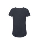 B&C női póló Inspire Slub 120 melírozott tengerkék