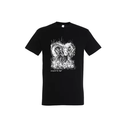 Nyomott póló Kos mély fekete