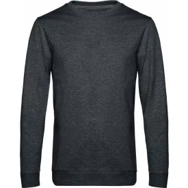 B&C pulóver French Terry 280 melírozott aszfalt szürke