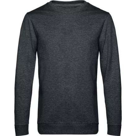 B&C pulóver French Terry 280 melírozott aszfalt szürke