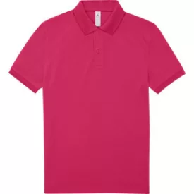 B&C galléros póló My Polo 180 fukszia
