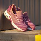 Urgent munkavédelmi női cipő 250 S1 mályva-pink