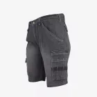 Urgent farmer rövidnadrág koptatott fekete