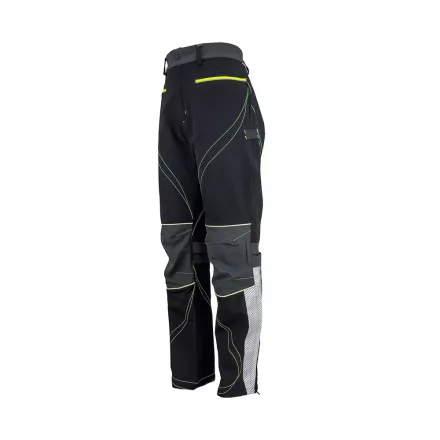 Urgent munkásnadrág Stretch 763 fekete-szürke-lime