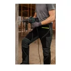 Urgent munkásnadrág Stretch 763 fekete-szürke-lime