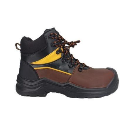 4WRK munkavédelmi bakancs Volans NM S3 barna-fekete-mustár