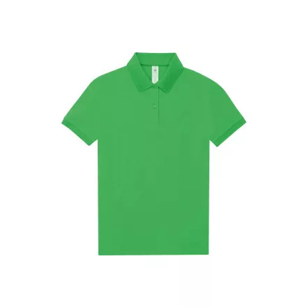 B&C női galléros póló My Polo 180 almazöld
