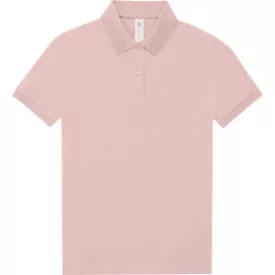 B&C női galléros póló My Polo 180 rózsaszín