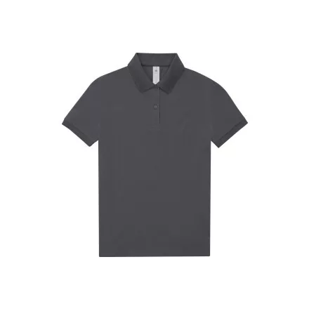 B&C női galléros póló My Polo 180 sötétszürke