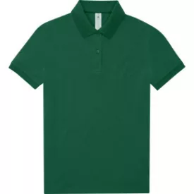 B&C női galléros póló My Polo 180 borostyán zöld