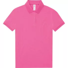 B&C női galléros póló My Polo 180 pink
