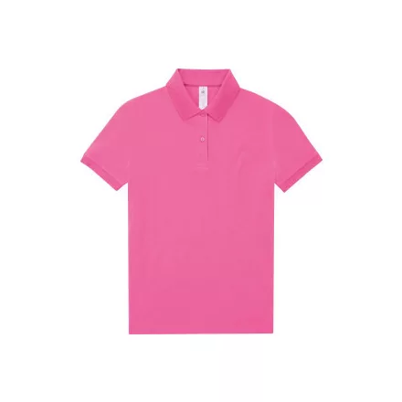 B&C női galléros póló My Polo 180 pink