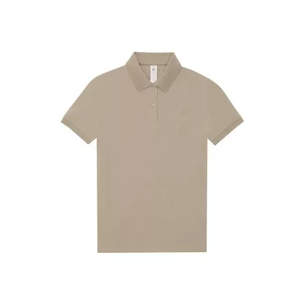 B&C női galléros póló My Polo 180 homok