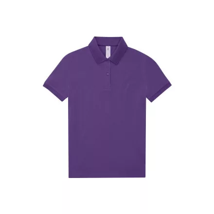 B&C női galléros póló My Polo 180 lila
