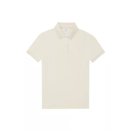 B&C női galléros póló My Polo 180 törtfehér