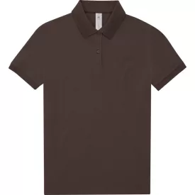 B&C női galléros póló My Polo 180 kávé
