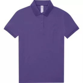 B&C női galléros póló My Polo 180 sugárzó lila