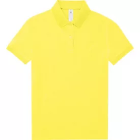 B&C női galléros póló My Polo 180 sárga
