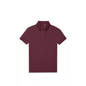 B&C női galléros póló My Eco 180 burgundi