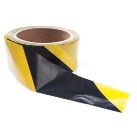 4WRK figyelmeztető szalag Warning Tape sárga-fekete 100 m