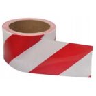 4WRK figyelmeztető szalag Warning Tape piros-fehér 100 m