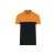 Kariban galléros póló WK 220 fekete-narancs
