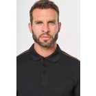 WK galléros póló Contrasting Day To Day 220 fekete-narancs