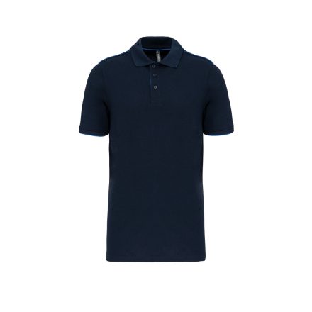 WK galléros póló Contrasting Day To Day 220 tengerkék-királykék